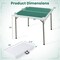 Portable Folding Mahjong Table with Cup Holders and Game Mat